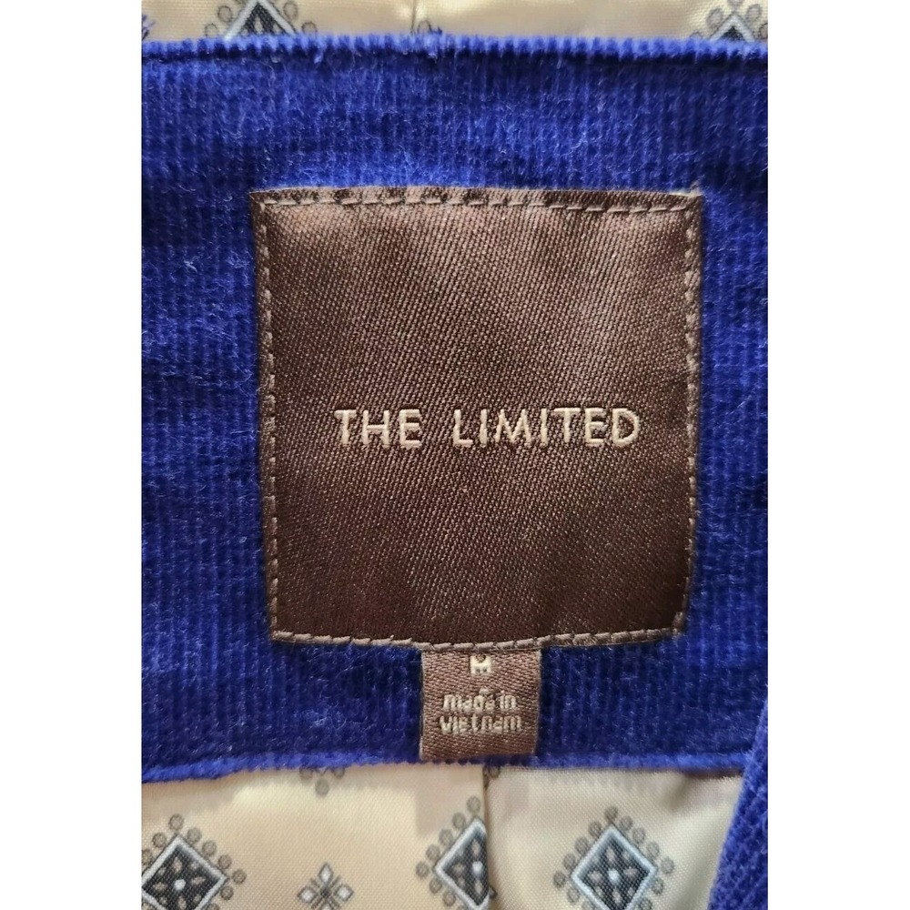 The‎ Limited Women's Blue Lined Blazer Coat 3/4 Length Sleeve Size Medium - Picture 5 of 8